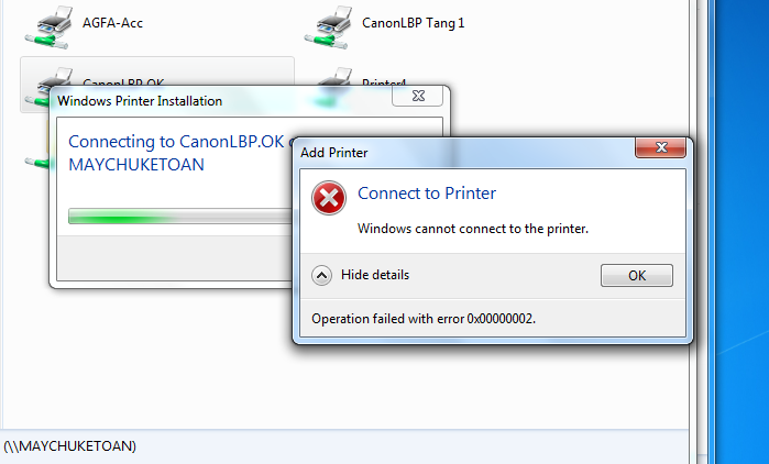 Hướng dẫn sửa máy in bị lỗi kết nối