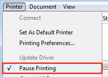 Cách dừng máy in không in nữa