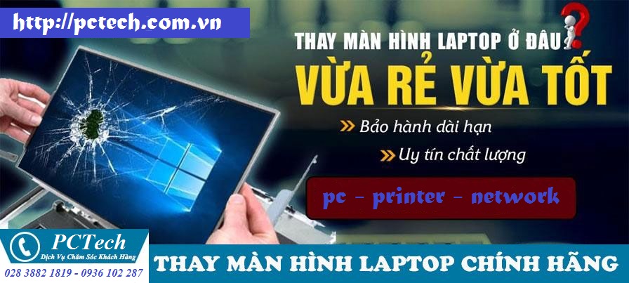 Thay màn hình laptop quận 1